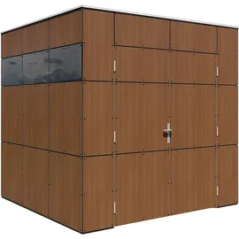 BERTILO Gartenhaus HPL 1 2,36 x 2,30 m Braun