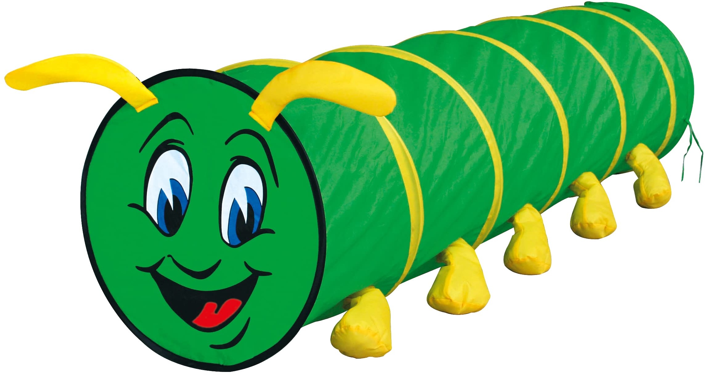Bino & Mertens 82805 Tunnel Tausendfüssler Kinder Spielzeug ab 3 Jahre, Kinderspielzeug (Spieltunnel für drinnen und draußen, leichter Aufbau dank Pop-Up-Design, kleinfaltbar & platzsparend, schönes Design), Grün