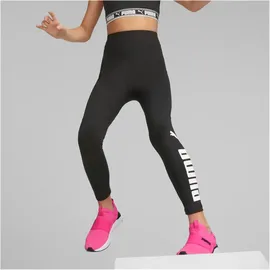 Puma Favorite Logo High-Waist 7/8 Mädchen 3/4-Hose, schwarz Weiß,