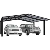 Ximax Alu Doppelcarport Linea Typ 80 Schwarz 546 x 495 cm Sonderfertigung