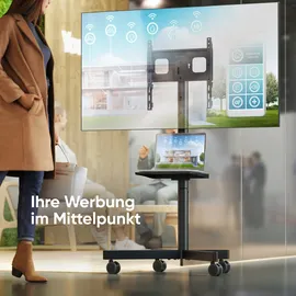ONKRON TS1137-B TV-Ständer 23-60 Zoll 40 kg Schwarz