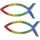 Brunnen 218306579 Wachsfisch 40x18mm Regenbogen