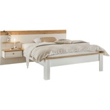 Home affaire Schlafzimmer-Set Westminster, Bett Breite Liegefläche 90 oder 140cm und 1 Wandpaneel weiß