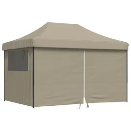 vidaXL Partyzelt Faltbar Pop-Up Taupe 410x279x315 cm