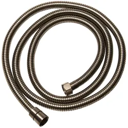 Brauseschlauch mit feinen Rillen | 1,75m – schwarzes Nickel