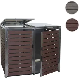 MCW Mülltonnenverkleidung K14 134 x 84 x 119 cm walnuss
