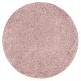 Pergamon Hochflor Langflor Teppich Aloha Altrosa Rund