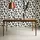 sweeek Rechteckiger Esstisch 90 x 76 x 90 cm Nussbaumfarben