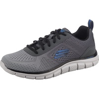 SKECHERS Track Ripkent Sneaker, Charcoal Mesh/Black Trim, 8.5 UK