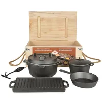 Esschert Design Dutch Oven 7er Set Koch Topf Grill