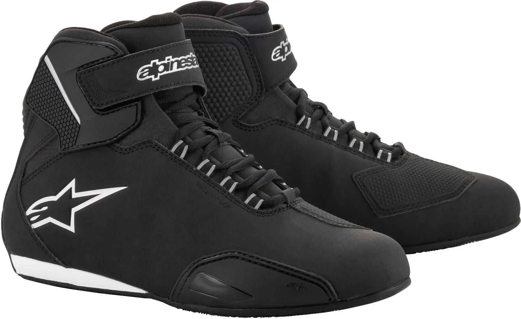 Alpinestars Stella Sektor Wasserdichte Damen Motorradschuhe, schwarz-silber, Größe 41