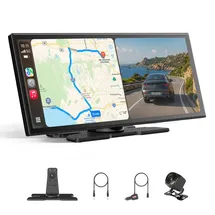 OTTOCAST ScreenFlow 11,4 Zoll Carplay Display kompatibel mit Netflix/YouTube, Carplay Android Auto, Video Display mit Rückfahrkamera 1920×720P Touch Screen 5G WLAN Bluetooth for iOS 8+ Android 11+