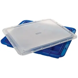 LURCH 240755 Ice Former Arctic Würfel 3cm blau Eiswürfelform für 30 Eiswürfel mit Deckel blau