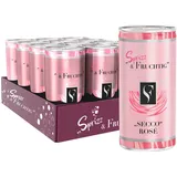 Süss & Fruchtig Secco Rosé Sekt Dosen – Fruchtig-Spritziger Weinschorle-Genuss aus Württemberg, 12 x 0,2 l Dose