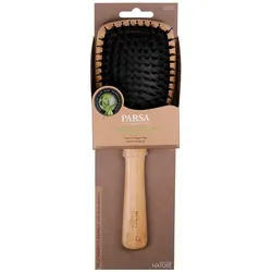 PARSA Beauty Profi FSC Holz Haarbürste Paddle Groß mit Mischborsten