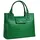 Cluty Henkeltasche Leder Grün
