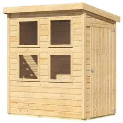 Karibu Anzucht-Gewächshaus - 182x126x219cm - naturfarben - Fichtenholz