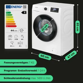 Bomann WA 7185 Waschmaschine (8 kg, 1400 U/min)