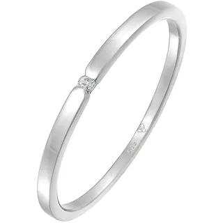 Elli DIAMONDS Verlobungsring Diamant (0.015 ct.) 585 Weißgold 56 Damen