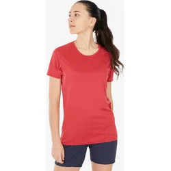 Wandershirt Damen kurzarm Bergwandern - MH100 rot S