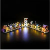 BrickBling LED Licht Set für LEGO Harry Potter: Die Zauberläden der WinkelgasseTM (76444) inkl. Fernbedienung