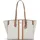 Michael Kors Becca Large Shopper Kunstleder Beige/Weiß