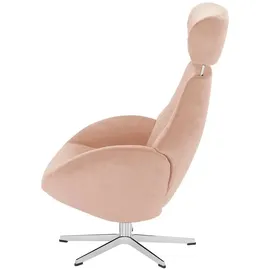 Sofa.de Fernsehsessel Globe Mikrofaser 79 x 111 x 84 cm Rosa/Pink drehbar