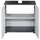 trendteam Waschbeckenunterschrank 2 Türen 60 x 57 x 31 cm Weiß Hochglanz/Grau