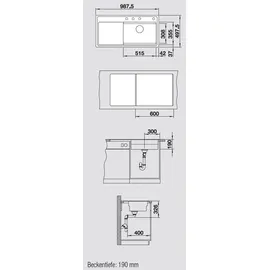 Blanco Zenar XL 6 S-F DampfgarPlus weiß + Excenterbetätigung + InFino + Holzschneidbrett