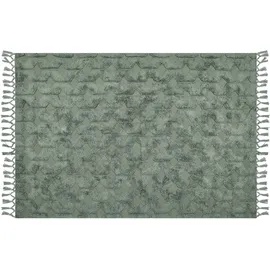 Beliani Kars Kurzflorteppich 140 x 200 cm Grün