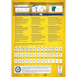 Avery Zweckform Etiketten 3489 weiß 70,0 x 29,7 mm