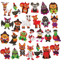 Halloween Stickers mit Tieren, 150 Stück (pro Set 150)