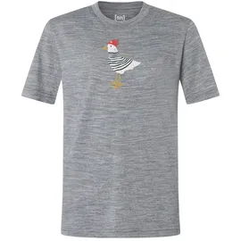 super.natural Johnny Tee cashmere grey melange/various (35G) 140