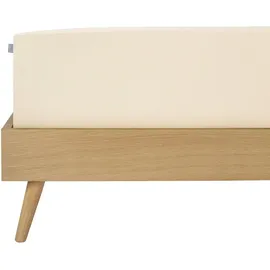 SCHIESSER Spannbettlaken Baumwolle-Elasthan 180 x 200 cm Creme