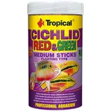 Tropical Cichlid Red&green M 1000ml Fischfutter - Green Medium Sticks