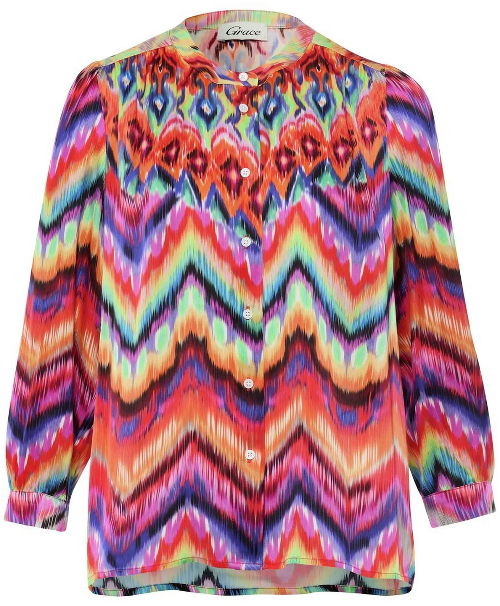 Blouse en satin  Grace multicolore