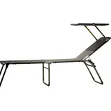 Fiam Dreibeinliege, Taupe, Alu, Metall, Textil, 58x42x190 cm, wetterfest, UV-beständig, klappbar, Gartenmöbel, Gartenliegen
