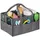 Relaxdays Wickeltasche grau