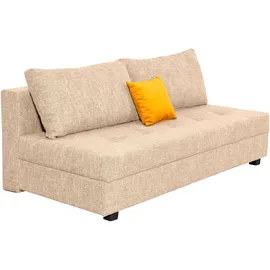 Collection AB Schlafcouch Polyester 2-Sitzer Beige