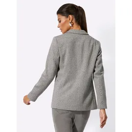 CREATION L Blazer in ecru-schwarz-gemustert | Gr.: 38