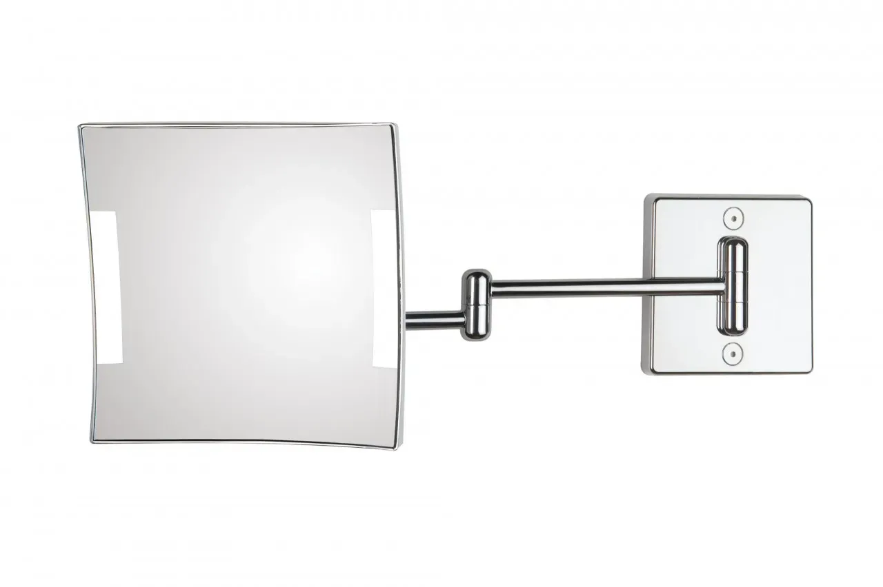 Koh-I-Noor QUADROLOLED Direkter Stromanschluss. Doppelarm 20x20x46, Chrom, C60/2KK3 C60/2KK3