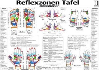 Reflexzonen - Indikationen  Tafel  Poster