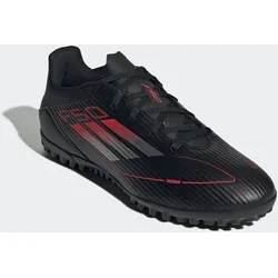 Fußballschuh ADIDAS PERFORMANCE "F50 CLUB TF", Gr. 44, core schwarz, iron metallic, lucid rot, Synthetik, sportlich, Schuhe