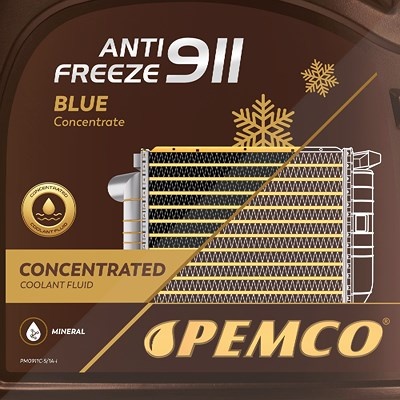 Pemco 4x 5 L Antifreeze 911 (-40) Kühlerfrostschutzkonzentrat [Hersteller-Nr. PM0911C-5]