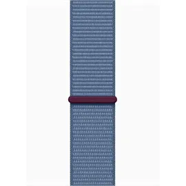 Apple Watch Series 9 GPS + Cellular 45 mm Aluminiumgehäuse silber, Sport Loop winterblau One Size