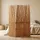 Homestyle4u Paravent Hellbraun, 120x170 cm, 973,
