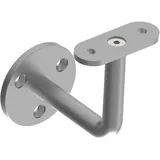 Sellon24® Edelstahl Handlaufhalter Handlaufträger Handlauf Wandhalter Geländer Holzhandlauf Halterung Handlauf Rohrstütze Wand Holz flach Wandanker Profil Trägerplatte 40x40 0112.000