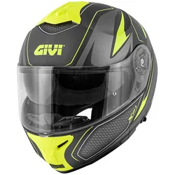 GIVI X.21 Challenger Shiver Klapphelm, schwarz-gelb, Größe XS für Männer