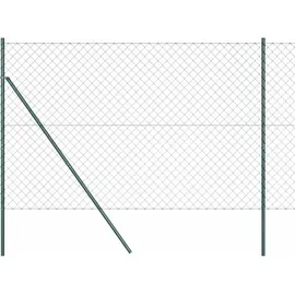 vidaXL Zaunpfosten 60 x 900 cm Grün/Stahl