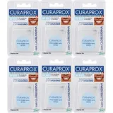 6 x Curaprox Floss Zahnseide 30 m DF825 MIKROFASER EXPANDING Angebot